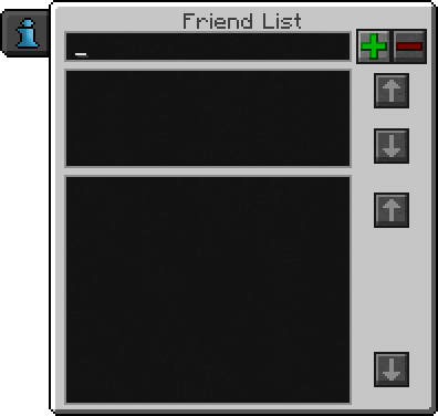 Friend list GUI